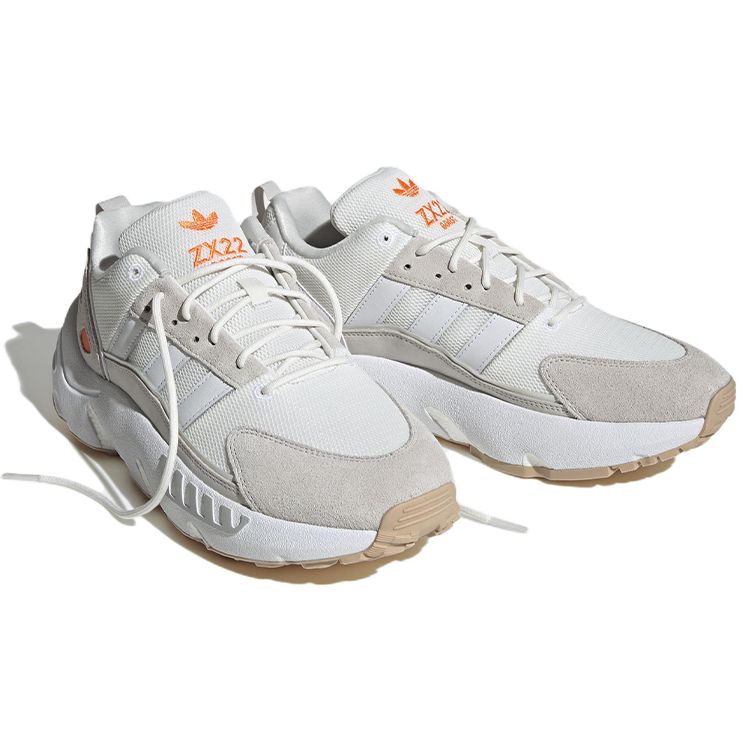 Adidas Oryginalne ZX 22 Boost Wygodna Amortyzacja Antypoślizgowe Odporne na Ścieranie Niskie Casualowe Buty do Biegania Trampki Unisex Białe HP2784
