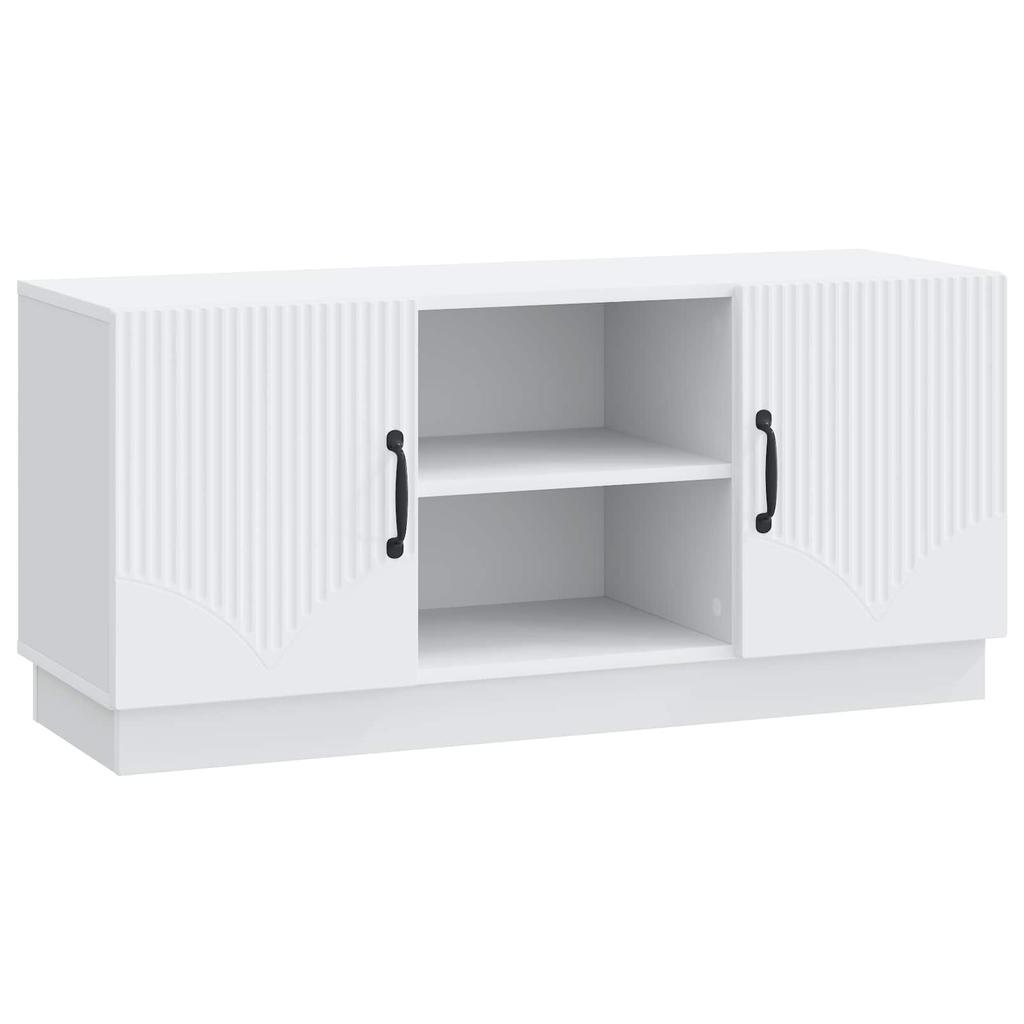 TV Stand White 102 x 34.5 x 47 cm Engineered Wood