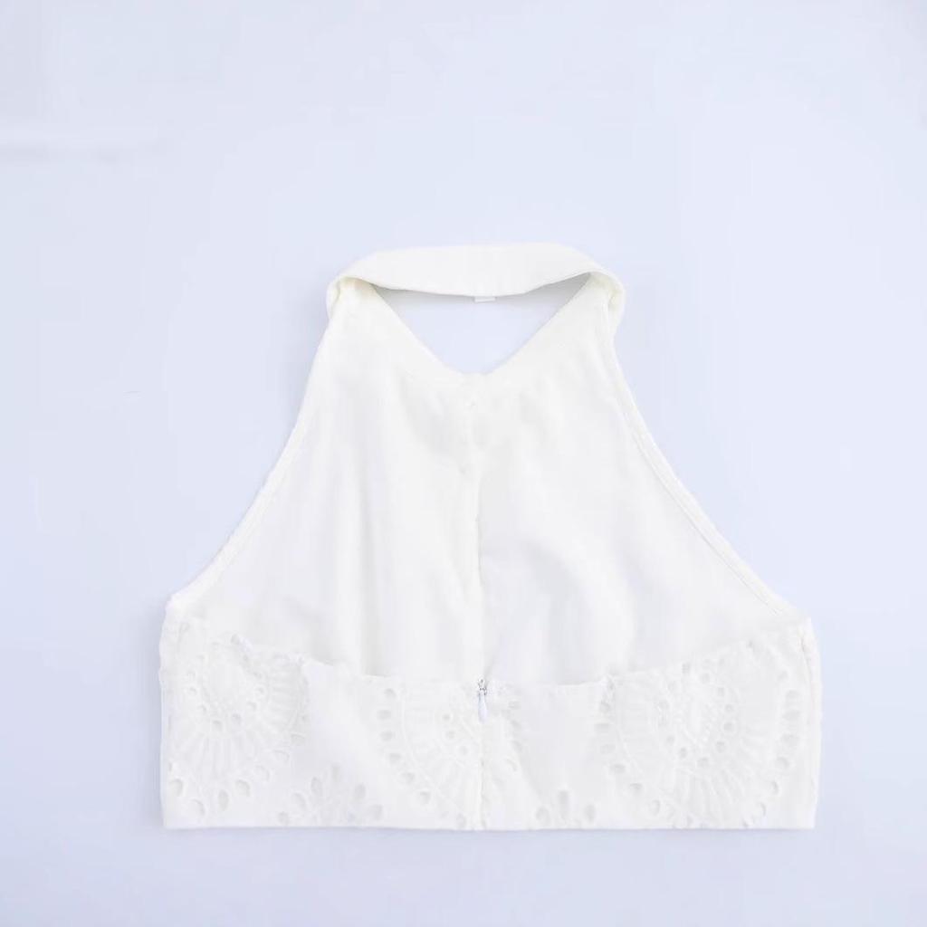 2025 Spring Women's Stylish European & American Embroidered Lapel Dress