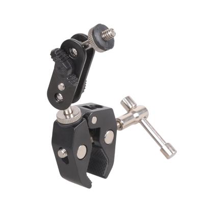 Heavy Duty Aluminum Alloy Super Clamp For Action Camera LED Light Microphone Stand And Photography Equipment