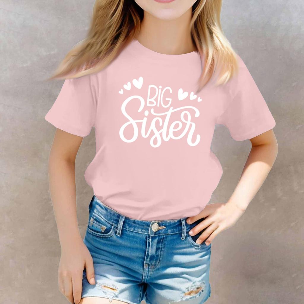 Toddler Girl Boy T-Shirts Kids Top Boys And Girls Printed Short Sleeved T-shirt