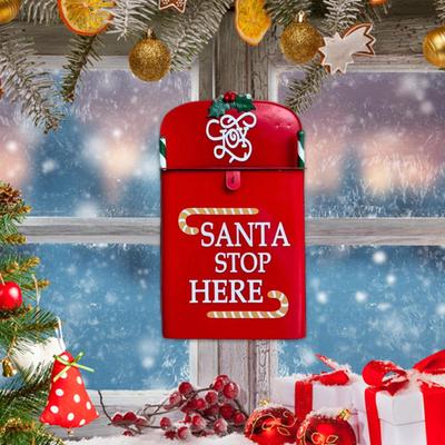 Wall Mount Christmas Mailbox, Xmas Letters Mail Box, Decorative, Decor, Easy To Install,