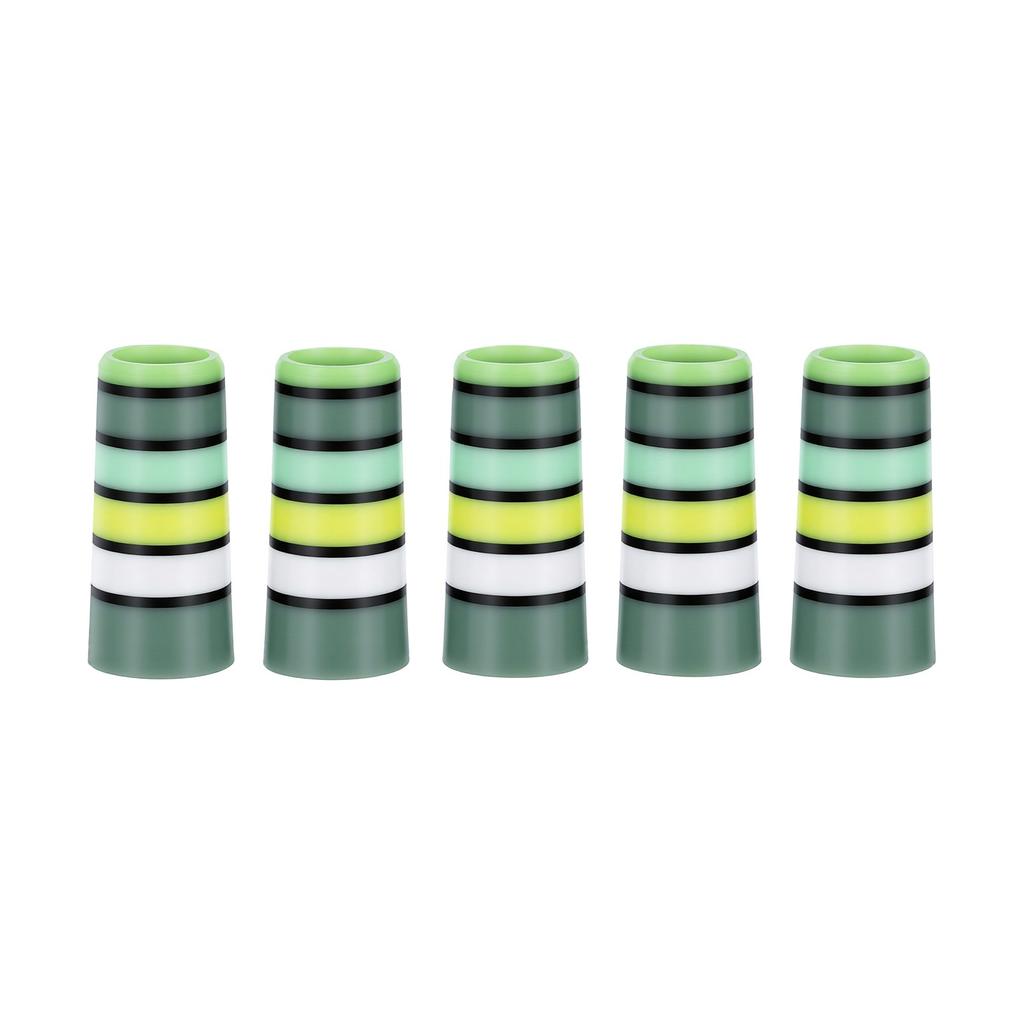 10pcs Iron Ferrules Scratch Proof Plastic Club Ferrules for 0.35 Inch Tapered Steel Shafts Length 1.18in