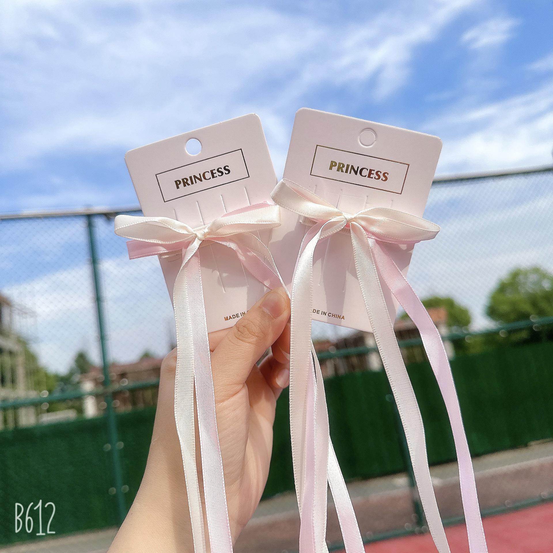 

Girls Hanfu Bow Headwear - Children s Ribbon Hair Clip with Tassel, Vintage Style Hairpin