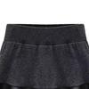 Leggings da Donna Gonna Elastico Vita Alta Fodera in Peluche Ispessita Vestibilità Attillata Culottes in Ecopelle Finto Due Pezzi Caldi Versatili Culottes