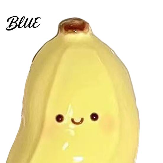 Banana Sensory Toy 1/2Pcs Cartoon Squeeze Stretchy Relaxation Focus Aid Smiling Anxiety Relief Fidget Portable Simulated Fruit Shape Stress
