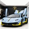1/24 Lamborghini Aventador SVJ63 Alloy Model Car Toy Diecasts Metal Casting Sound and Light Car Toy for Children Vehicle