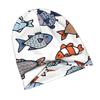 ZLIENSZUS Men' Urban Fish Print Beanie Hat - 2D Flat Fish Suitable for Layered Looks, Coffee Walks & Creative Spaces, Modern for Layering Outfits, Cas
