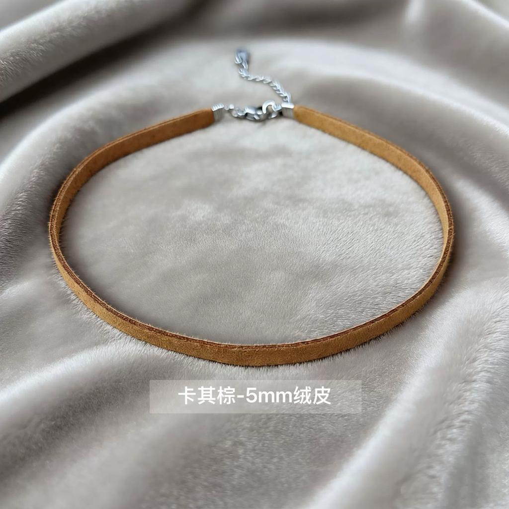 Simple Leather Choker Necklace For Girls Women Party Necklaces Fashion Trend Jewelry On The Neck Accessories Gift Wholesale