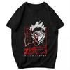 Men T Shirt Japan Anime Asta Black Clover Manga Cotton Y2K Graphic Short Sleeve Unisex Clothes T Shirts