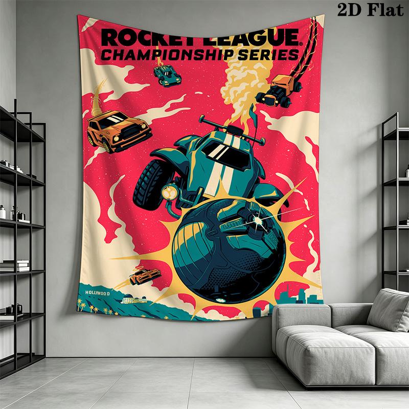 Rocket League Pattern Home Decor Tapestry, Wall Hanging, Decorative RV Wall Cloth.SGT0917331