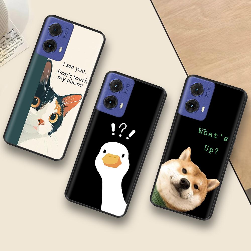 For Motorola Moto G85 Case Butterfly Soft Matte Silicone Back Cover For Moto G85 5G Cases MOTOG85 G 85 5G Funda Full Phone Coque