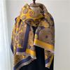 Show temperament cashew flower jacquard imitation cashmere scarf, winter retro scarf can be matched in all seasons
