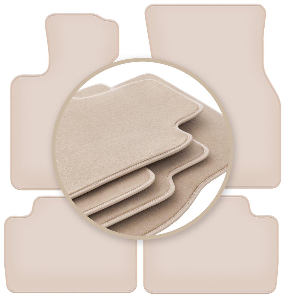 PREMIUM beige floor mats for: Mini Cooper F55 5 doors 2014-