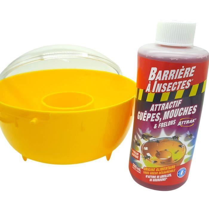 Barriere a insectes appât pour pièges à guêpes, frelons, mouches et moucherons attrak' - concentré 500 ml