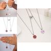Spiderman Couple Magnetic Necklace With Geometric Pendant For Women