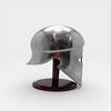 Greek Corinthian Steel Helmet, Handmade Medieval Warrior Armor with Stand