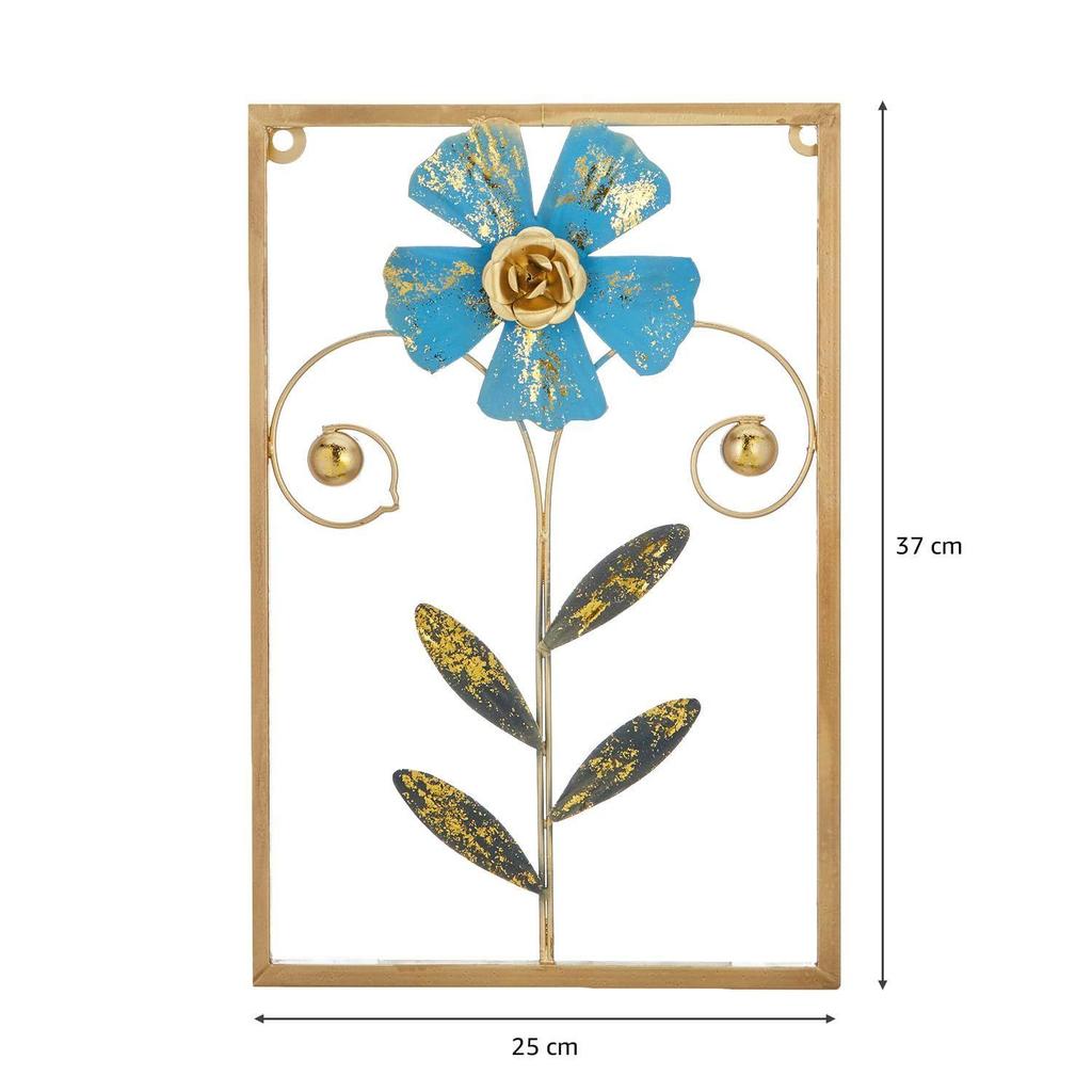 Leaves Metal Wall Decor | Elegant Nature-Inspired Iron Wall Hanging  | Wall Hanging | Wall Décor | Easy Installation | 37 x 25 cm Each | Set of 3