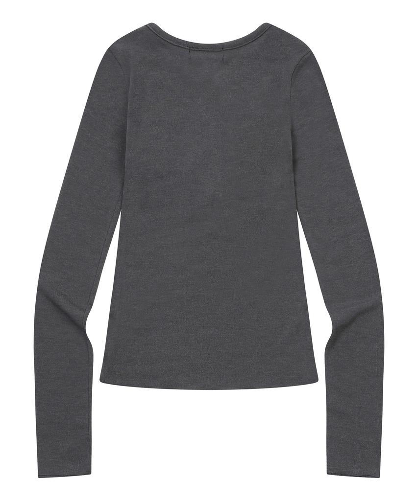 Koiliseu Sun Beach Button Long Sleeve Tee (2 Colors)