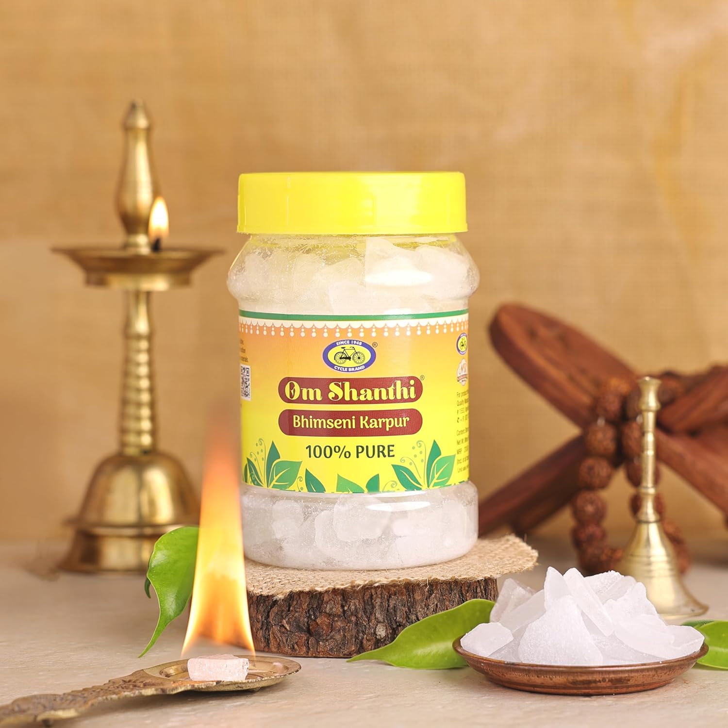 

Цикл Чистый Ом Шанти Бхимсени Камфорные Таблетки 100г Упаковка Для Пуджи Медитации Диффузоров И Долговечного Божественного Аромата