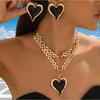 Stylish Versatile Simple Necklace Bracelet Set Women's Wear