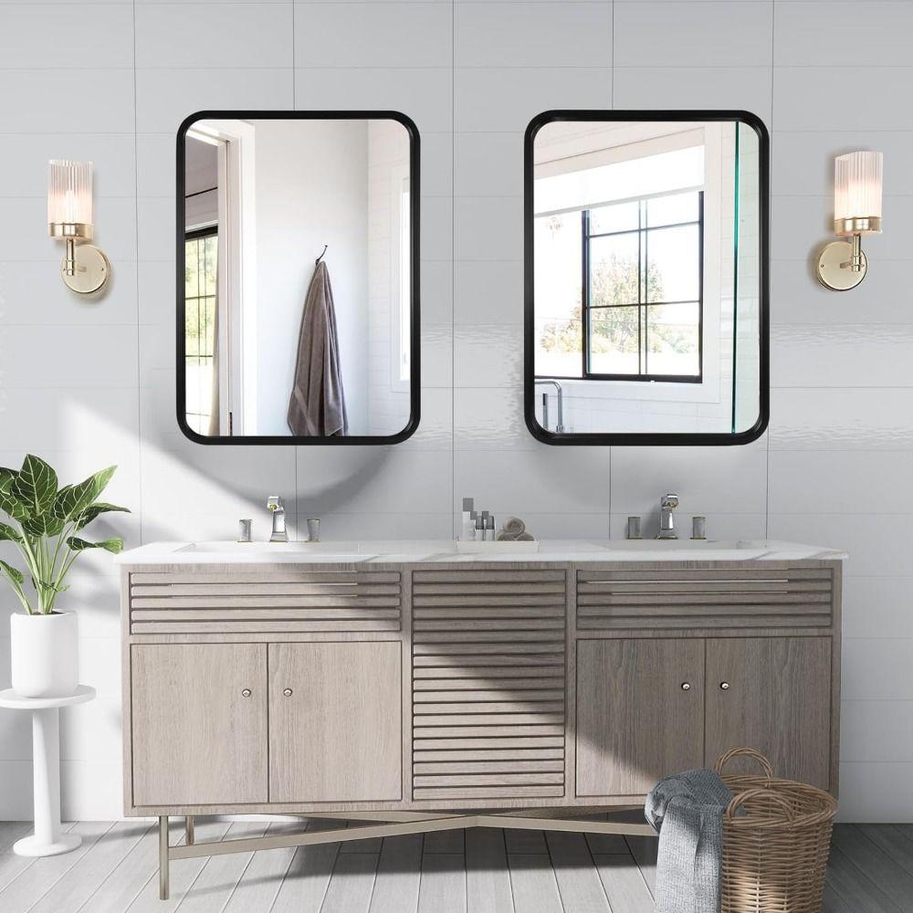 Wall-Mounted Wall Hanging Mirror Rectangle Vanity Mirrors Modern Dressing Mirror  Living Room