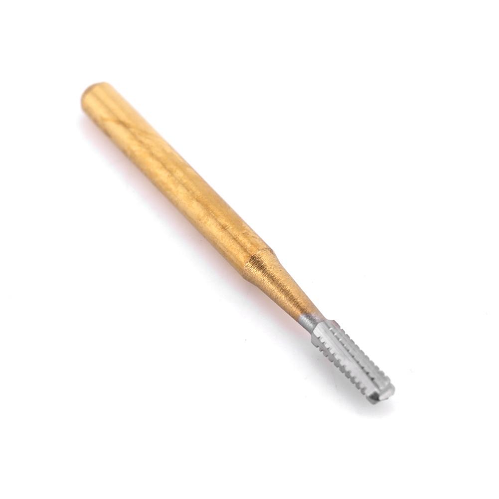 10pcs FG 1958 Tungsten Steel Dental Crown High Speed Cutting Burs (Gold)