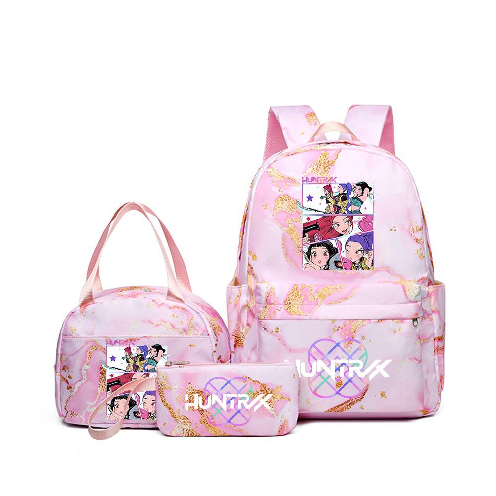 Witch Hunter Three-Piece Backpack Girl Digital Printing Elementary School Bag Large Capacity Backpack
