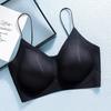 Summer ultra-thin jelly thin shoulder strap without steel ring breathable beauty vest type seamless bra cover gathering