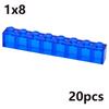 MOC Transparent Thick Building Blocks Figures 1x1 1x2 2x2 2x4 Dots Clear Brick Compatible Brand Educational Creative Toy for Kid