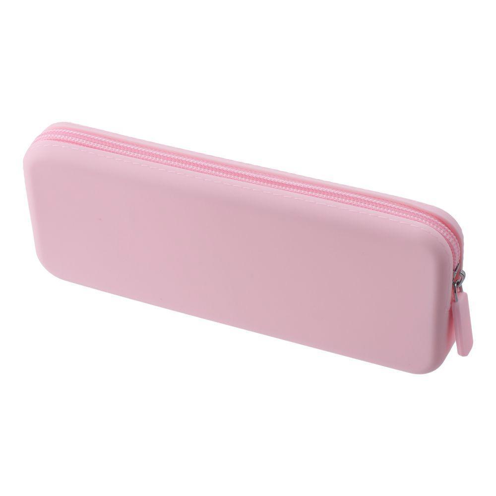 Multifunctional Pencil Case Silicone Silicone Pencil Case 20*8*2.5cm Cosmetic Bag Silicone Makeup Brush Bag For Daily