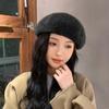 Teplý plstěný klobouk Francouzský malířský klobouk Módní vlněné barety Ženy