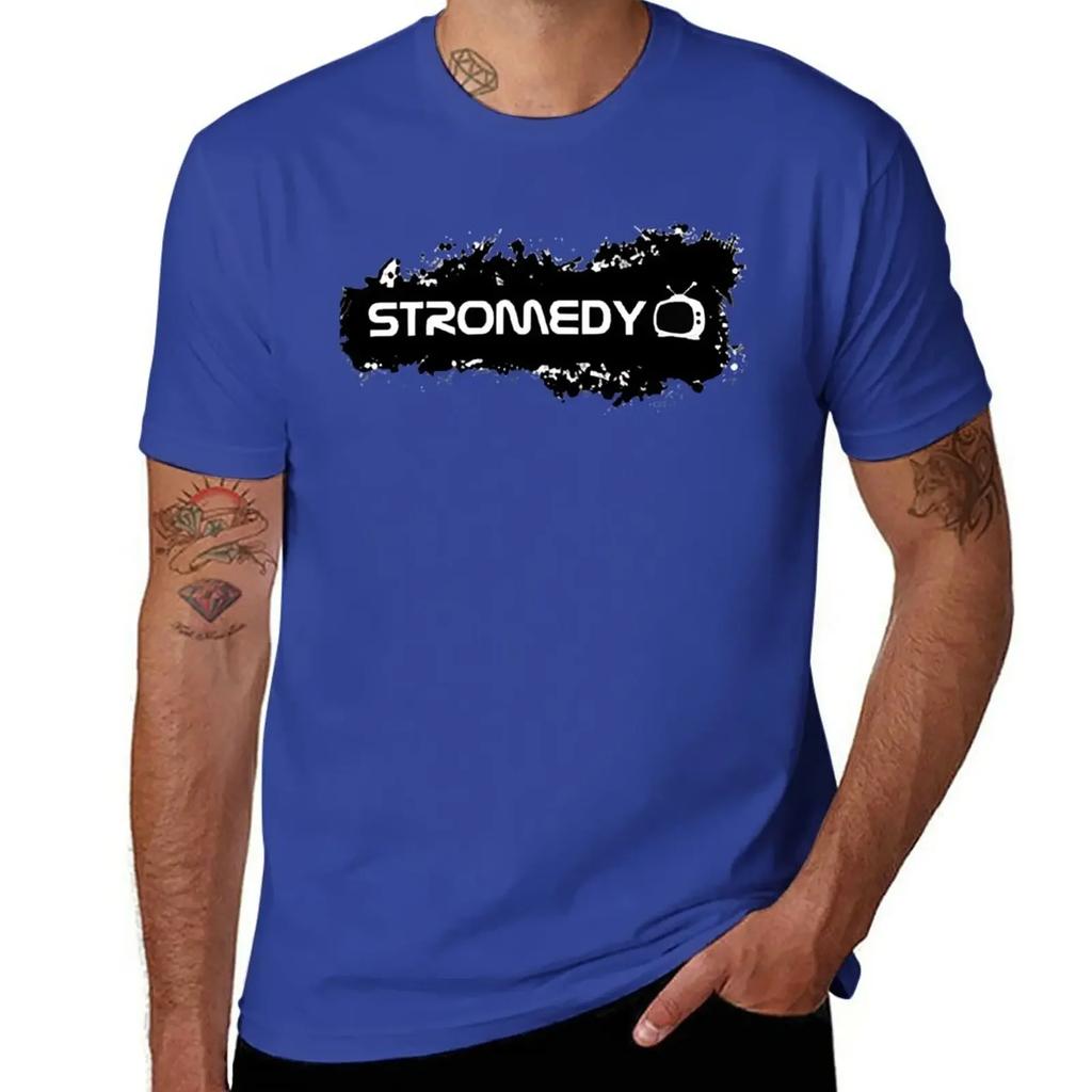 Stromedy T-shirt vintage oversizeds Blouse heren t-shirts pak
