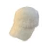 Solid Color Women's Baseball Cap Adjustable Winter Warm Hat Versatile Plush Dubill Cap  Daily