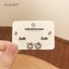 2025 S925 Sterling Silver Stud Earrings: Women's Light Luxury Cold Style Niche Metal Design