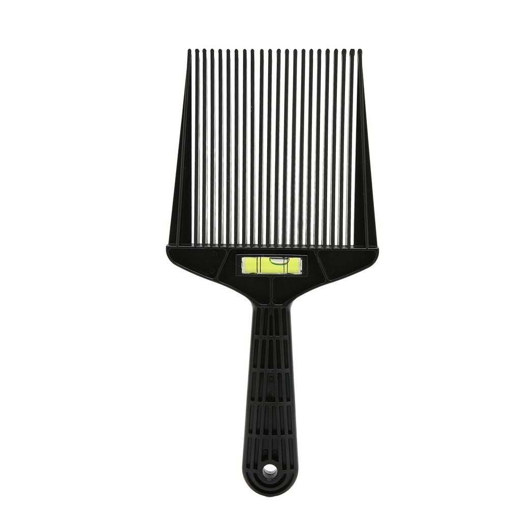 Herren Flat Top Führungkamm Glättende Zähne Friseur Haarschnittkamm Frisurwerkzeug für Friseursalon Schwarz