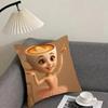 Tung Sahur Tralalero Tralala Cushion Cover Pillowcase Ultra Soft Skin Friendly Fabric Cloud Like Comfort Concealed Zipper