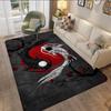 Chinese Tai Chi Bagua Yin Yang Door Mat Washable Non-Slip Living Room Sofa Chairs Area Mat Kitchen Bedside Area Rugs
