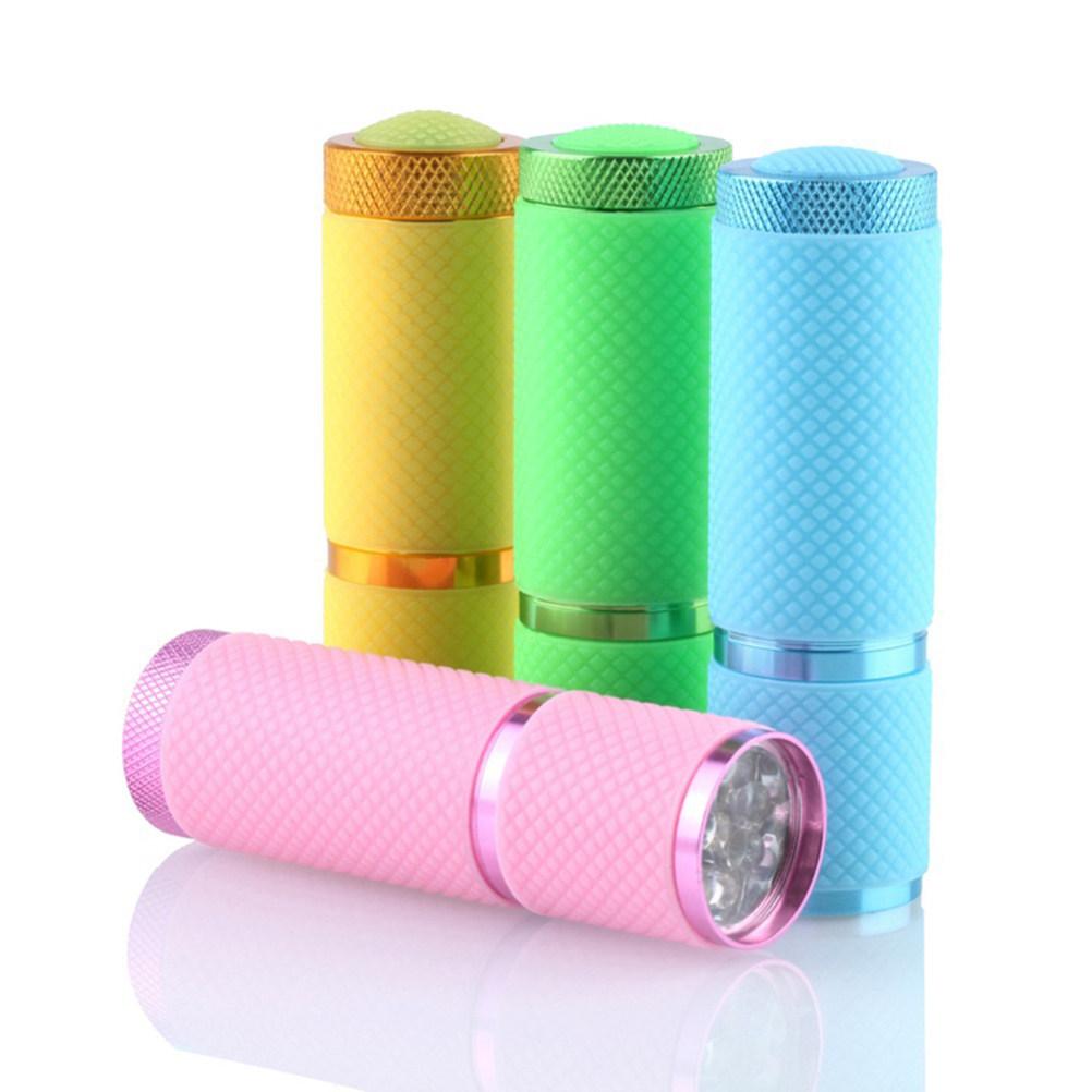 9 LED Uv Flashlight Torch Aluminum Alloy Waterproof Skid Proof Mini Handheld for Hunting Camping Climbing Cycling Money
