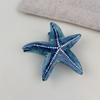 Non-Slip Starfish Hair Claw Clip Ocean Style Hair Barrettes Acetate Shark Clip  For Women