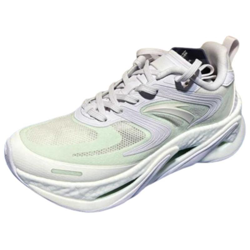 Anta Cushioned Slip-Resistant Low-Top Casual Running Shoes Women's Purple White Blue Sneakers
