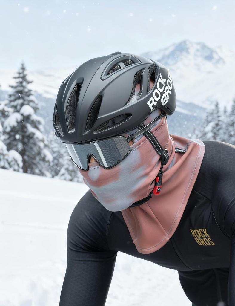 ROCKBROS Winter Neck Warm and and Warm for and Outdoor Unisex Balaclava, Color-Changing Heat-Responsive Warmer, Stretchy, Fleece-Lined, Windproof,