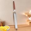 2pcs Stainless Steel Cheese Grater , Lemon Zester with Wooden Handle , Versatile Kitchen Tool for Vegetables, Fruits, Ginger, Chocolate