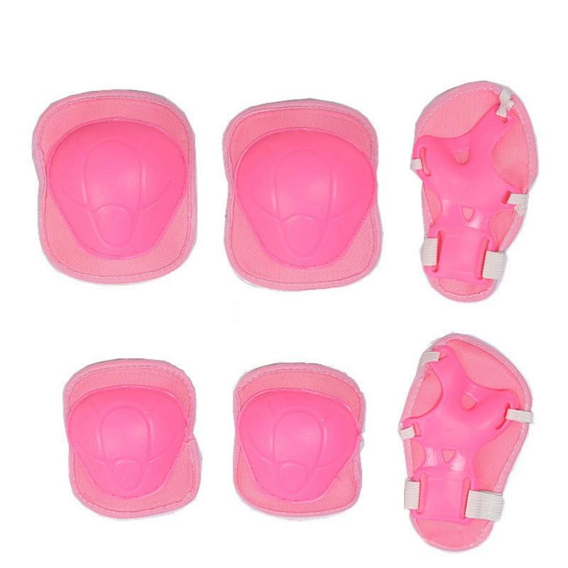 7 STÜCKE/6 stücke kinder skating schutz ausrüstung set 1 helm + 2 knie pads + 2 ellenbogen pads + 2 hand pad skating ausrüstung