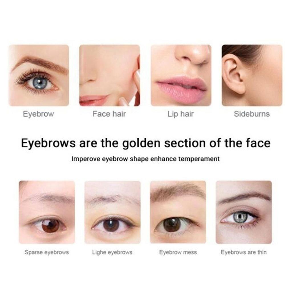 Battery Powered Eyebrow Trimmer Women Electric Face Eyebrow Hair Removal Machine