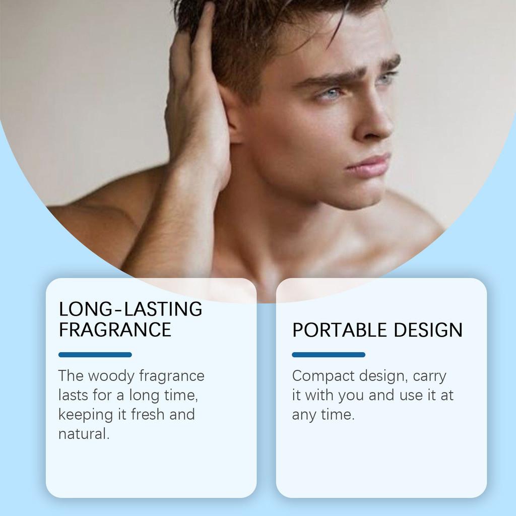 Premium Men's Fresh Solid Fragrance Balm For Long Lasting Invigorating Aroma In Portable 10g Packaging