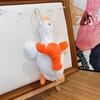 Doll Pendant Multi-functional Hanging Ornaments with Metal Chain Short Velvet Fabric Goose Plush Pendant