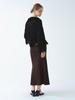 Back Slit Mermaid Skirt for Brown 1 [Ray Beams] Women,