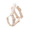 Dog Harness for Small Dogs Adjustable for Dog Walks and Outings Monchéri [Cotton-like Harness] (M/Ivory) - Size, One-Touch Closure,