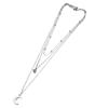 Minimalist Stainless Steel Christmas Necklace Set with Crystal Moon Pendant